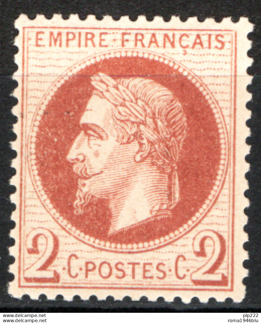 Francia 1862 2c. Unif.26 */MLH  VF/F - 1863-1870 Napoléon III. Laure