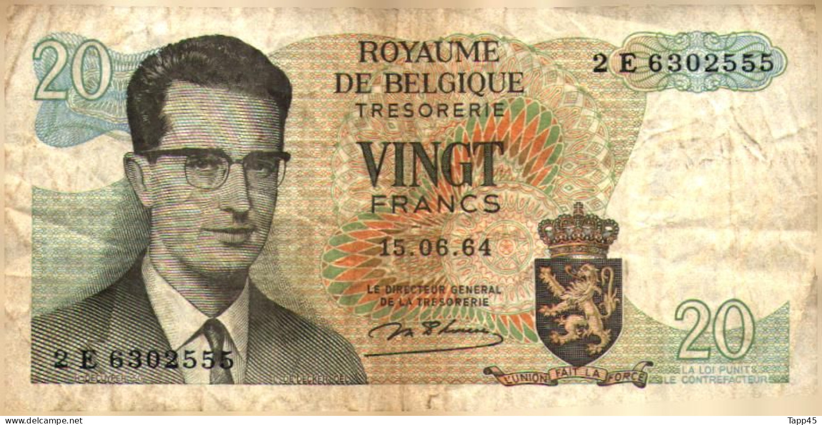 Billet  > Belgique  >	20	Francs > C 04 - Autres & Non Classés