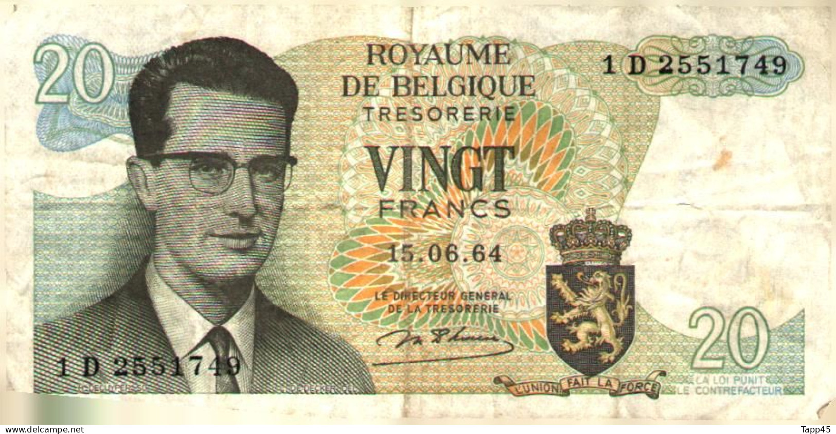 Billet  > Belgique  >	20	Francs > C 04 - Sonstige & Ohne Zuordnung