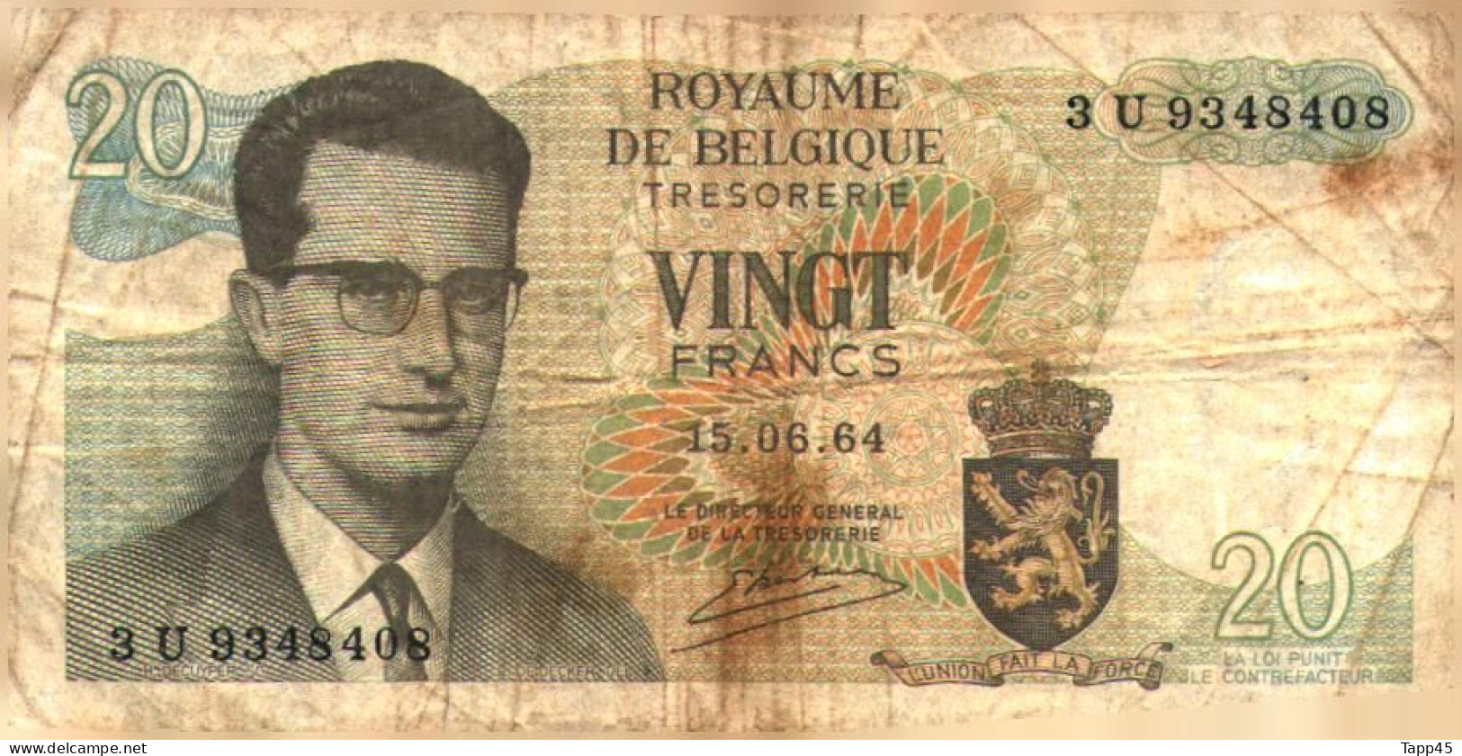 Billet  > Belgique  >	20	Francs > C 04 - Sonstige & Ohne Zuordnung