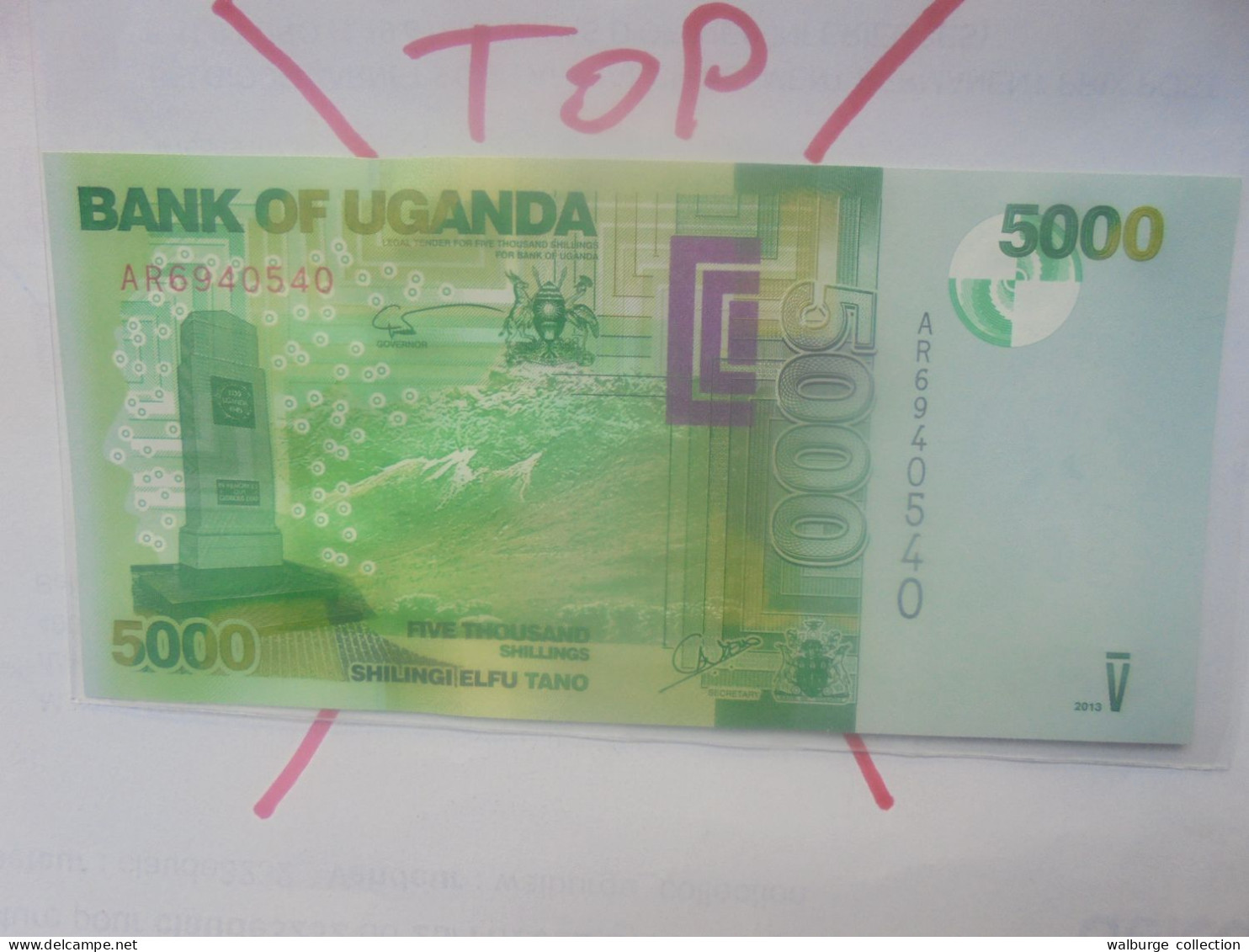 OUGANDA 5000 SHILLINGS 2013 Neuf - Uganda