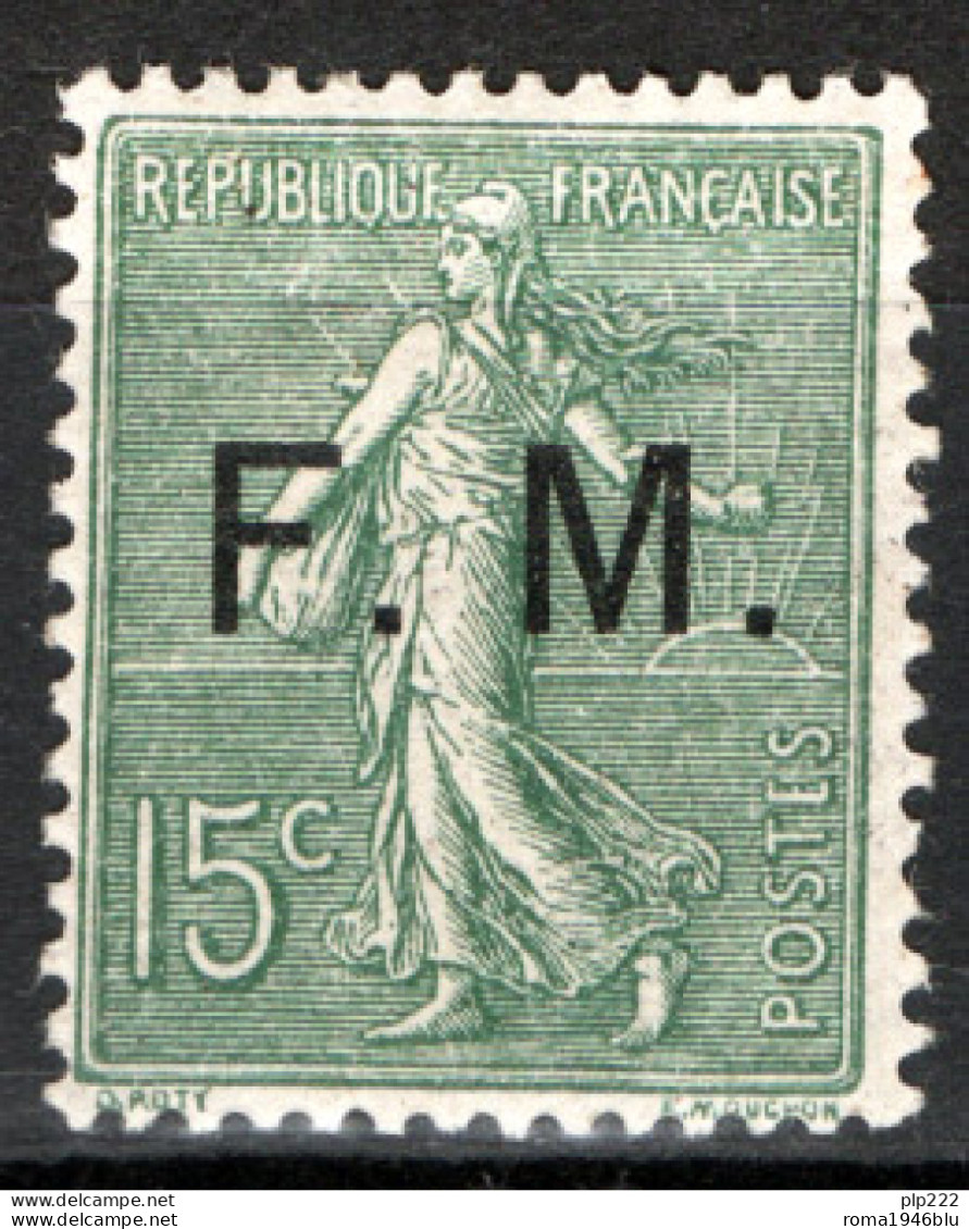 Francia 1901 Franchigia Unif.3 */MVLH VF/F - Francobolli  Di Franchigia Militare