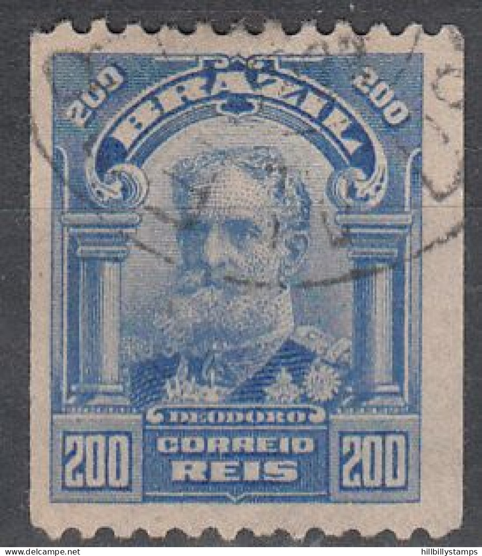 BRAZIL   SCOTT NO 179A  USED  YEAR  1906  COIL SINGLE - Used Stamps