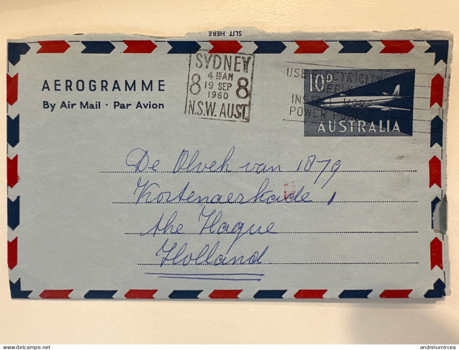 Australia 1960  Aerogramme To Holland - Aérogrammes