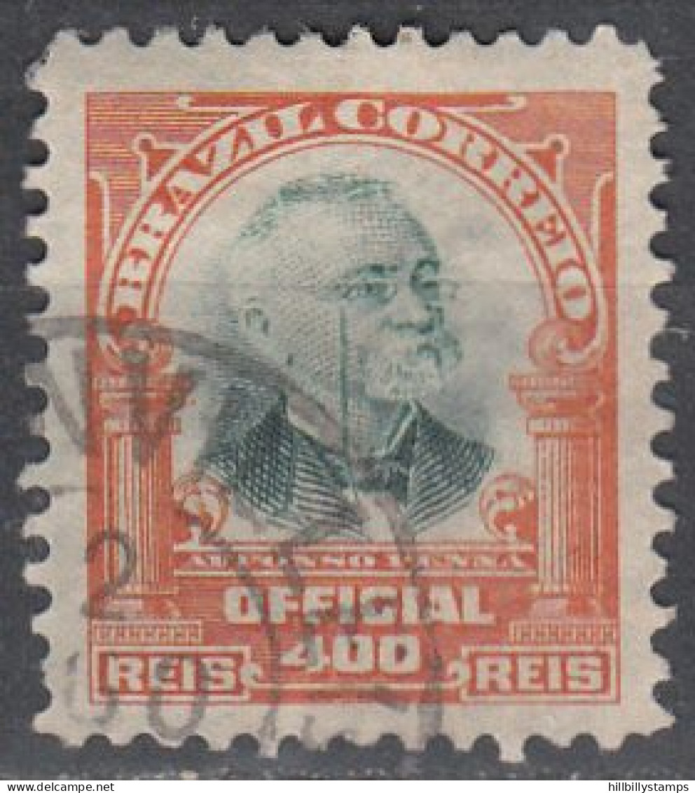 BRAZIL   SCOTT NO 07  USED YEAR  1906 - Dienstmarken