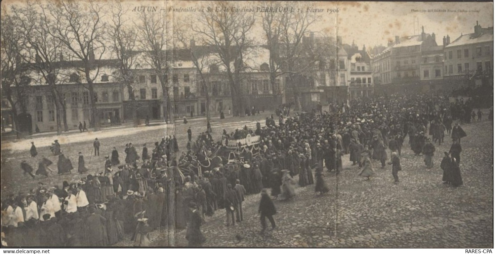 71 AUTIN - FUNERAILLES DE S. E. LE CARDINAL PERRAUD LE 15 FEVRIER 1906 - RCPA 06 - Autun