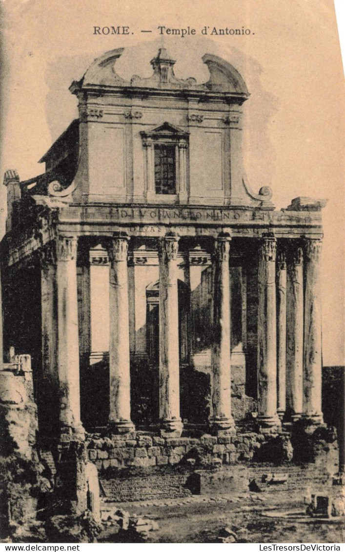 ITALIE - Rome - Temple D'Antonio - Carte Postale Ancienne - Altri Monumenti, Edifici