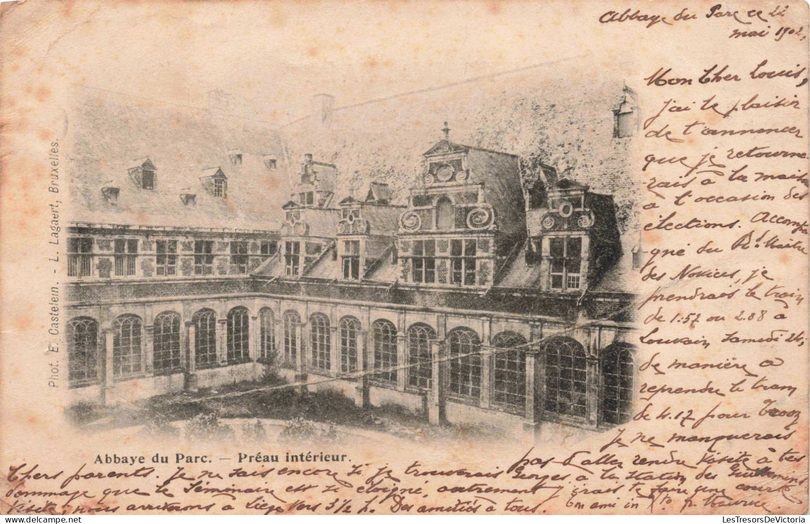 BELGIQUE - Abbaye Du Parc - Préau Intérieur - Carte Postale Ancienne - Leuven