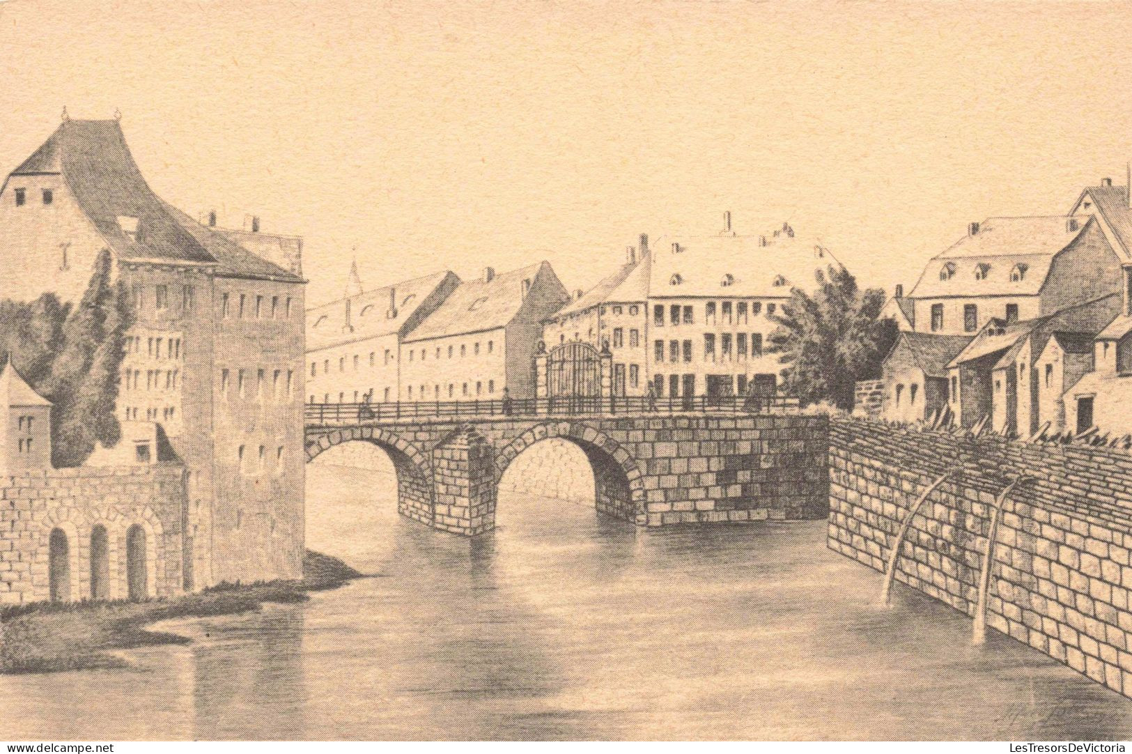 ILLUSTRATEUR SIGNE - Alfred Ista - Le Pont St Nicolas En 1880 - Carte Postale Ancienne - Museen