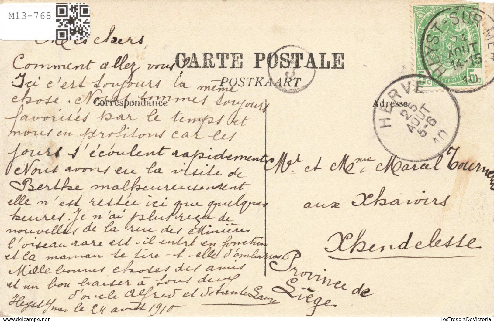 BELGIQUE - Heist - Hôtel Léopold Et Charles Le Bon - Carte Postale Ancienne - Heist