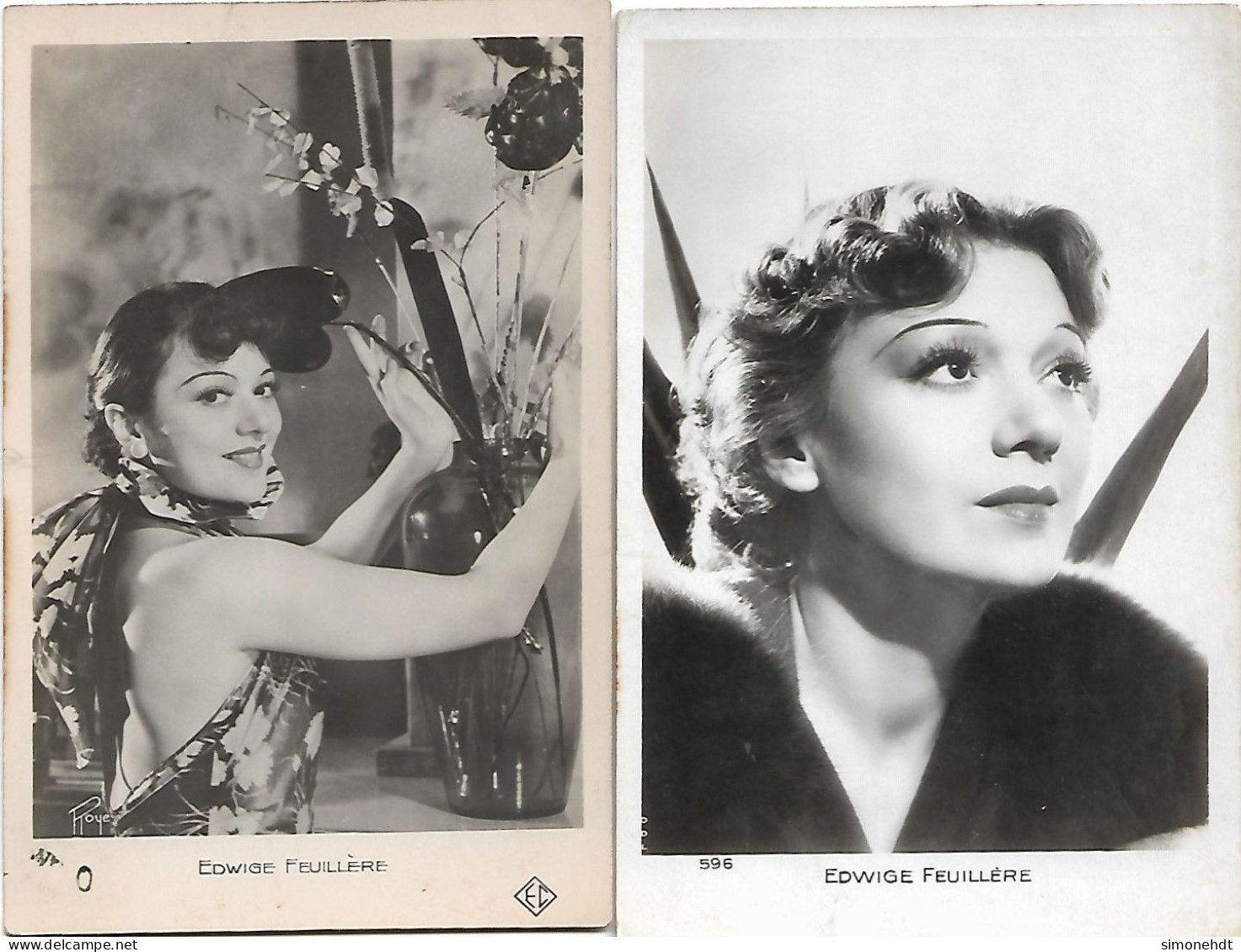 Actrice - Edwige FEUILLERE   - Lot De 2 CPA - Opera