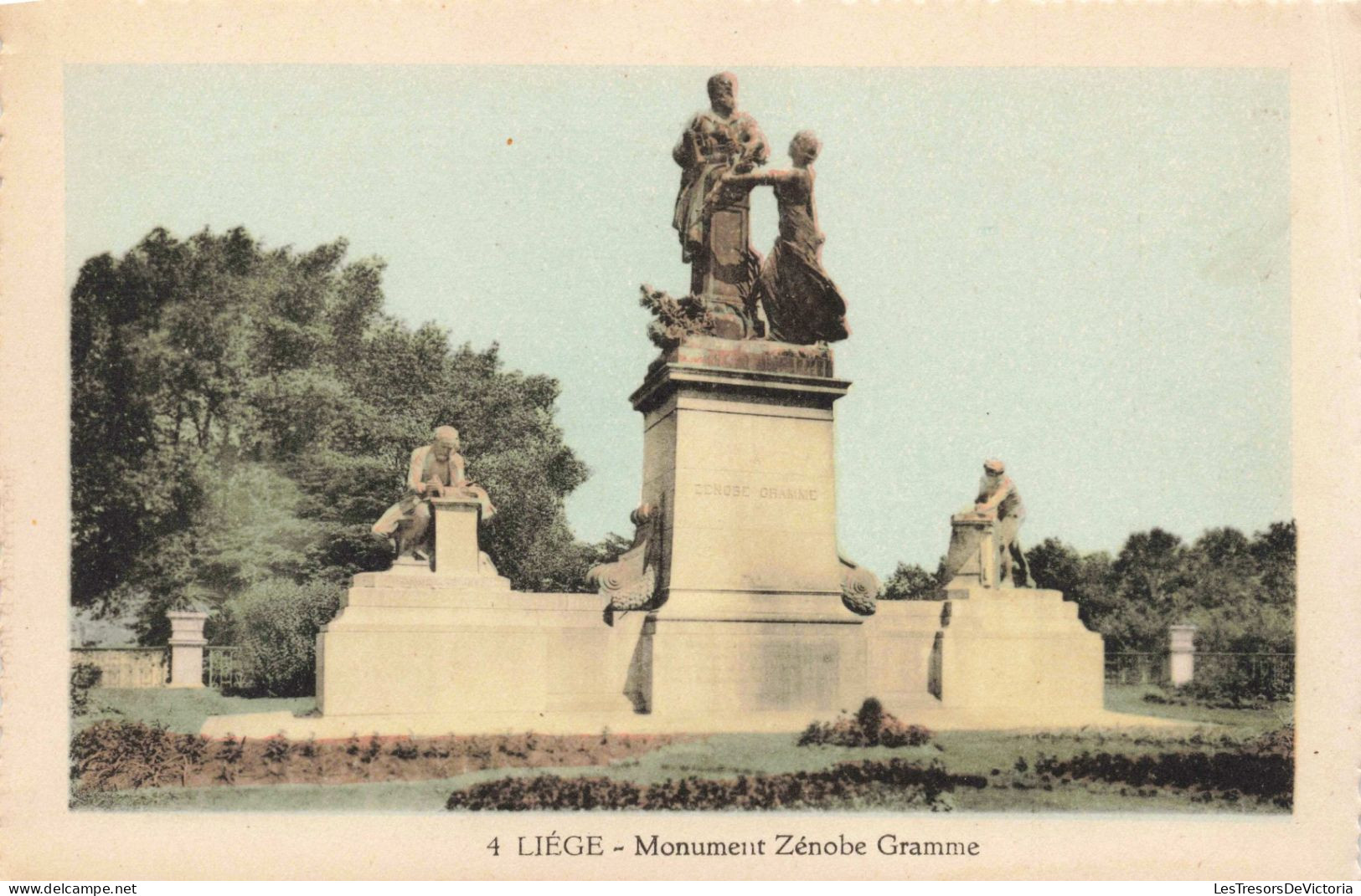 BELGIQUE - Liège - Monument Zénobe Gramme - Colorisé - Carte Postale Ancienne - Lüttich