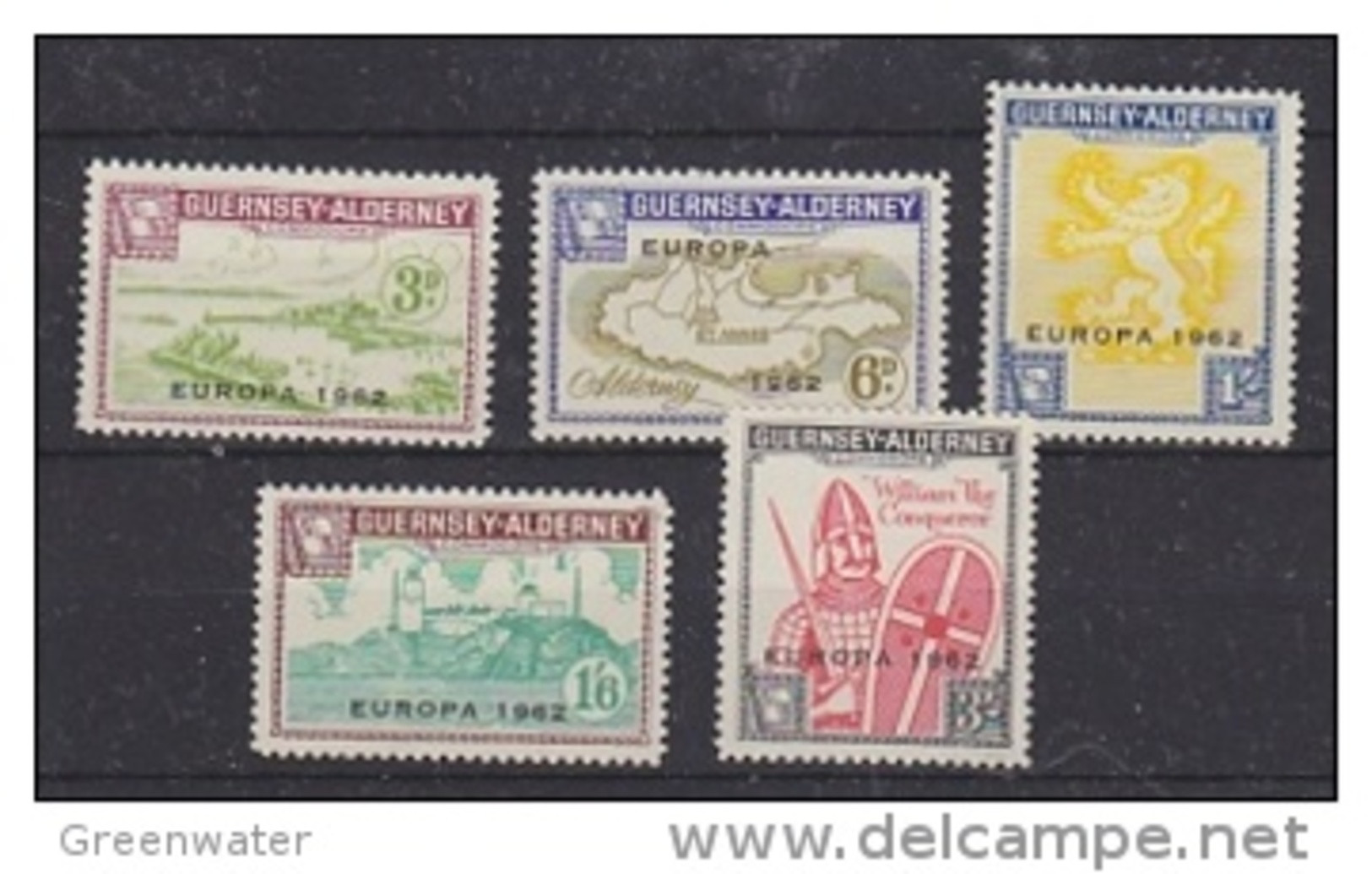 Europa Cept 1962 Guernsey - Alderney 5v ** Mnh (36321) - 1962