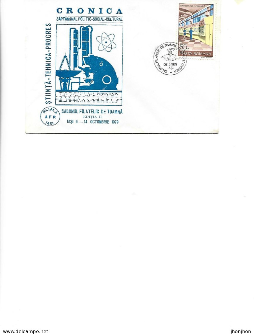 Romania - Occasional Envelope 1979 - Autumn Philatelic Salon II Edition Iasi October 6-14, 1979 - Briefe U. Dokumente