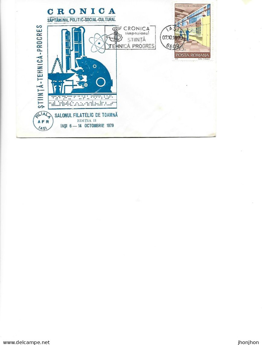 Romania - Occasional Envelope 1979 - Autumn Philatelic Salon II Edition Iasi October 6-14, 1979 - Briefe U. Dokumente
