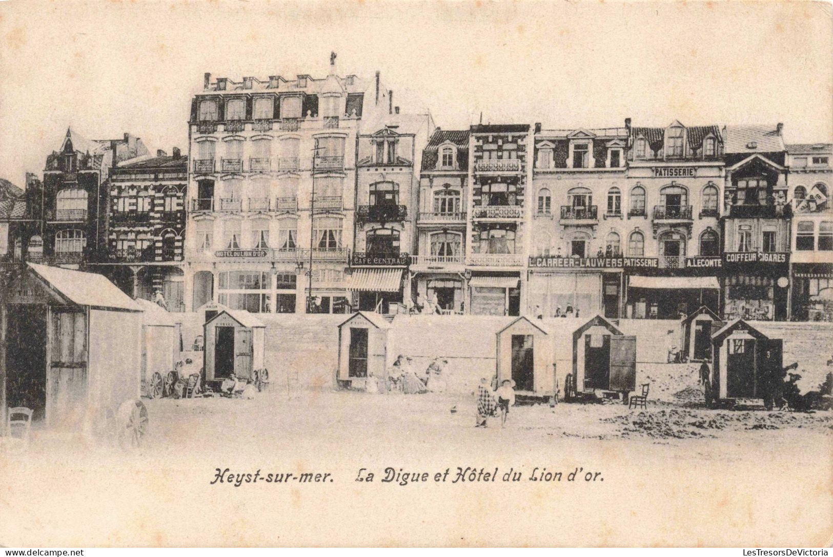 BELGIQUE - Heist - La Digue Et Hôtel Du Lion D'or  - Carte Postale Ancienne - Heist