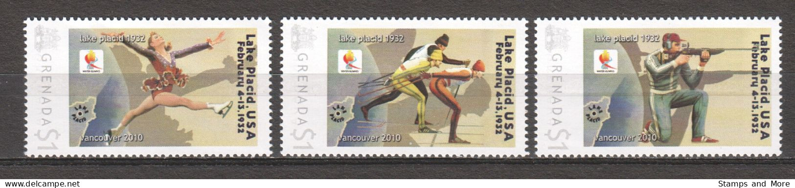 Grenada - Limited Edition Serie 03 MNH - WINTER OLYMPICS VANCOUVER 2010 - LAKE PLACID 1932 - Hiver 2010: Vancouver