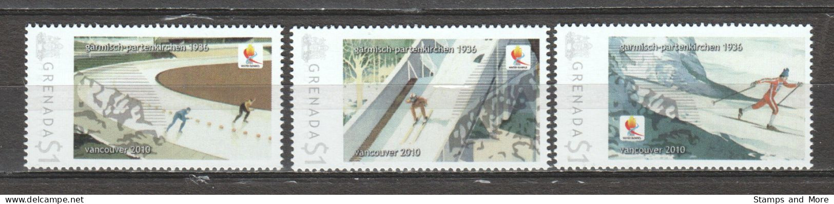 Grenada - Limited Edition Serie 04 MNH - WINTER OLYMPICS VANCOUVER 2010 - GARMISCH-PARTENKIRCHEN 1936 - Hiver 2010: Vancouver