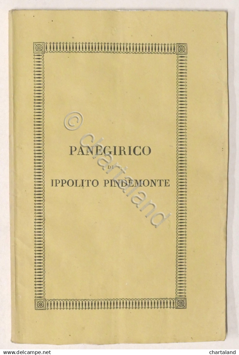 Panegirico Di Ippolito Pindemonte - Ed. 1829 Bettoni - Altri & Non Classificati