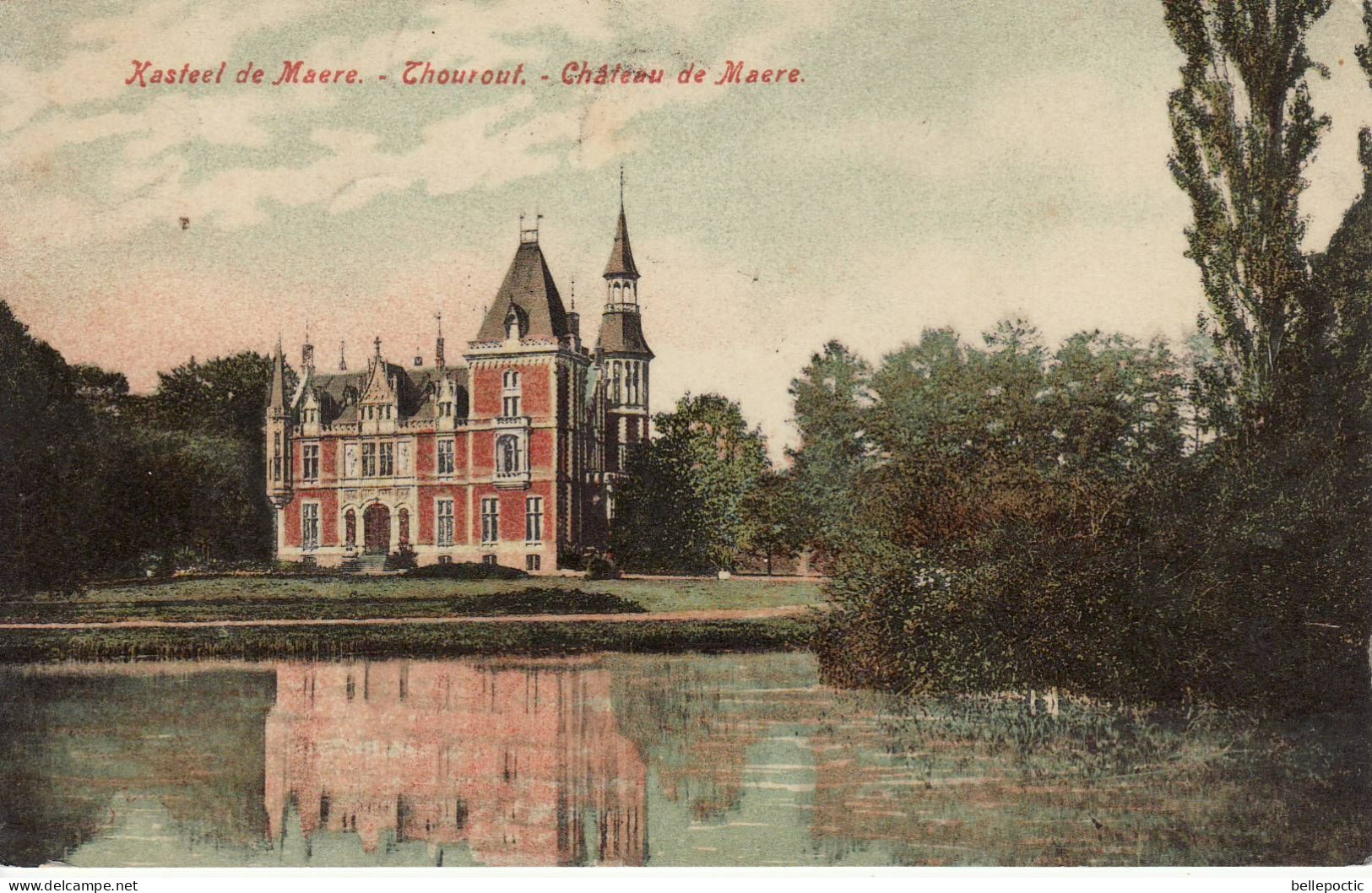 PK Torhout Thourout Aartrijke Kasteel De Maere Château De Maere - 1909 - Gehandtekend Door De Baron !! - Torhout