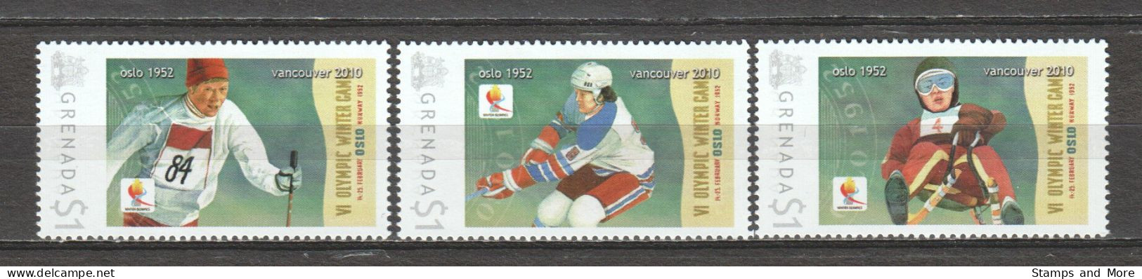 Grenada - Limited Edition Serie 06 MNH - WINTER OLYMPICS VANCOUVER 2010 - OSLO 1952 - Winter 2010: Vancouver