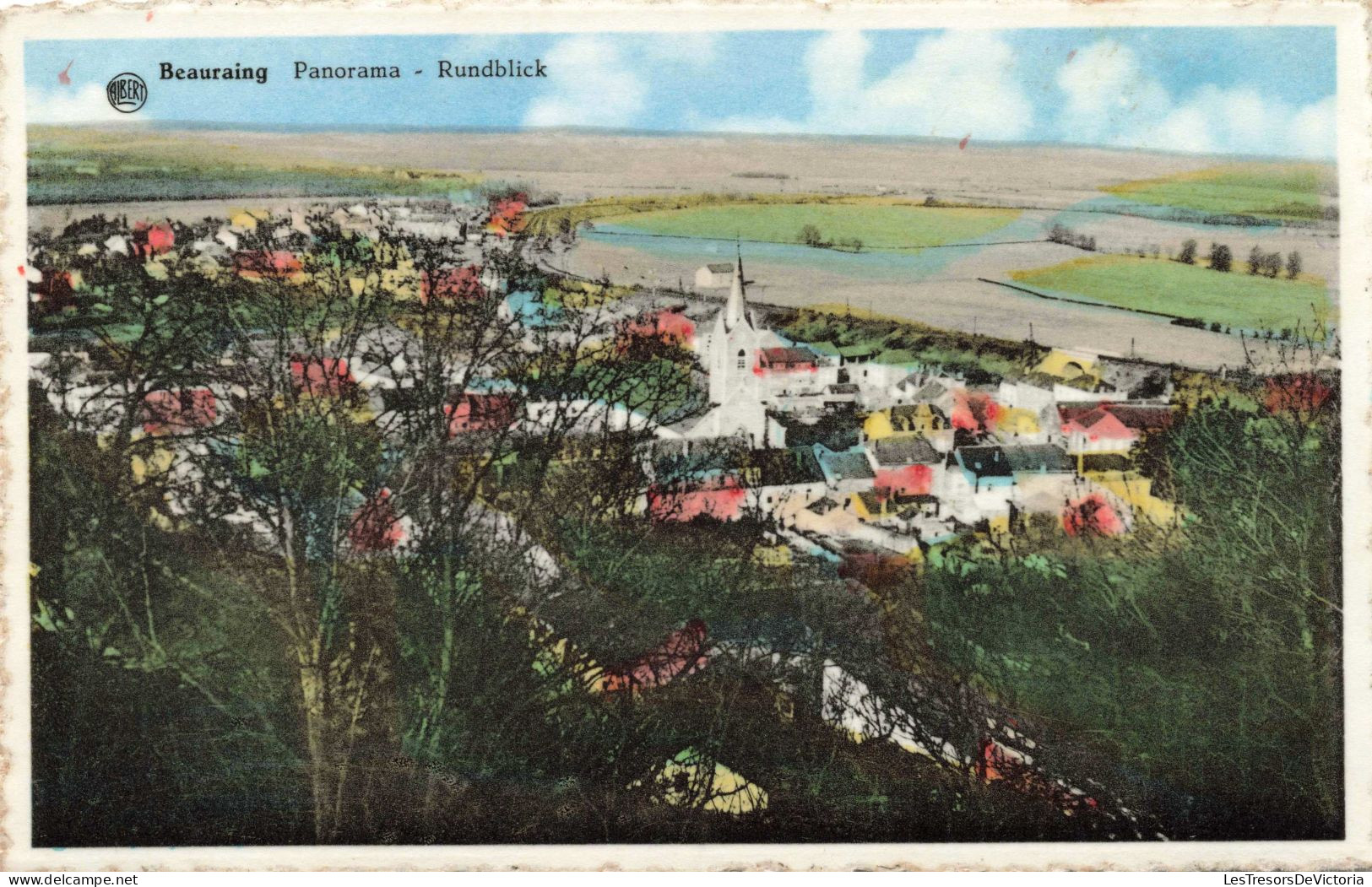 BELGIQUE - Beauraing -  Panorama - Rundblick - Colorisé - Carte Postale Ancienne - Beauraing