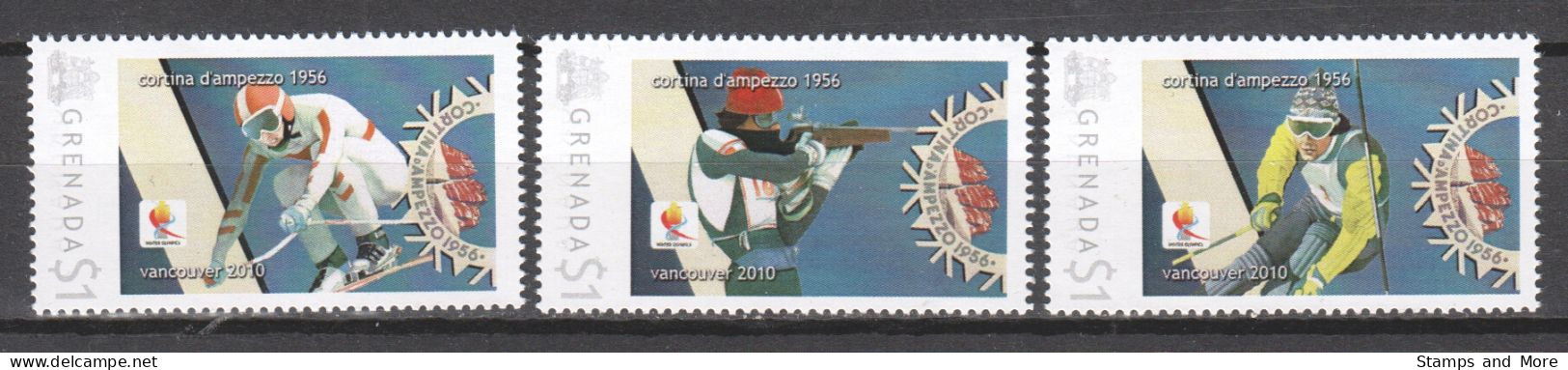 Grenada - Limited Edition Serie 07 MNH - WINTER OLYMPICS VANCOUVER 2010 - CORTINA D'AMPEZZO 1956 (2)(*) - Hiver 2010: Vancouver