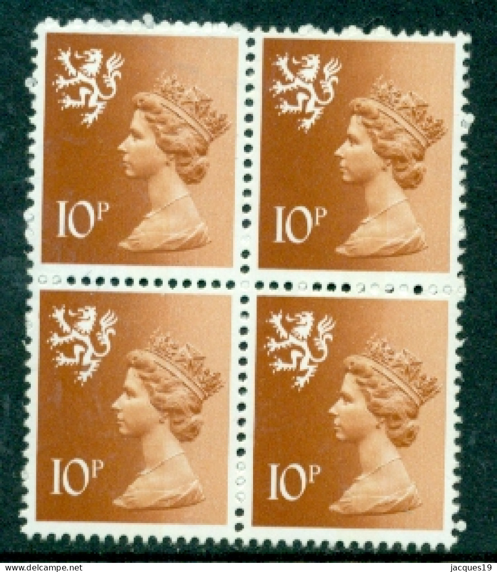 Great Britain Scotland 1980 Machin 10p Block Of 4 SG S30 MNH - Scotland