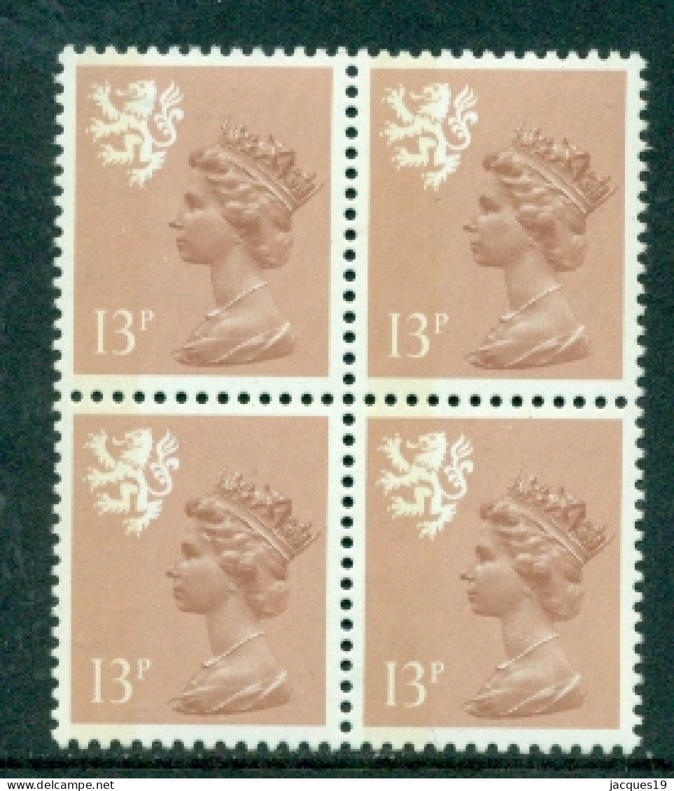 Great Britain Scotland 1984 Machin 13p Block Of 4 SG S39 MNH - Scotland