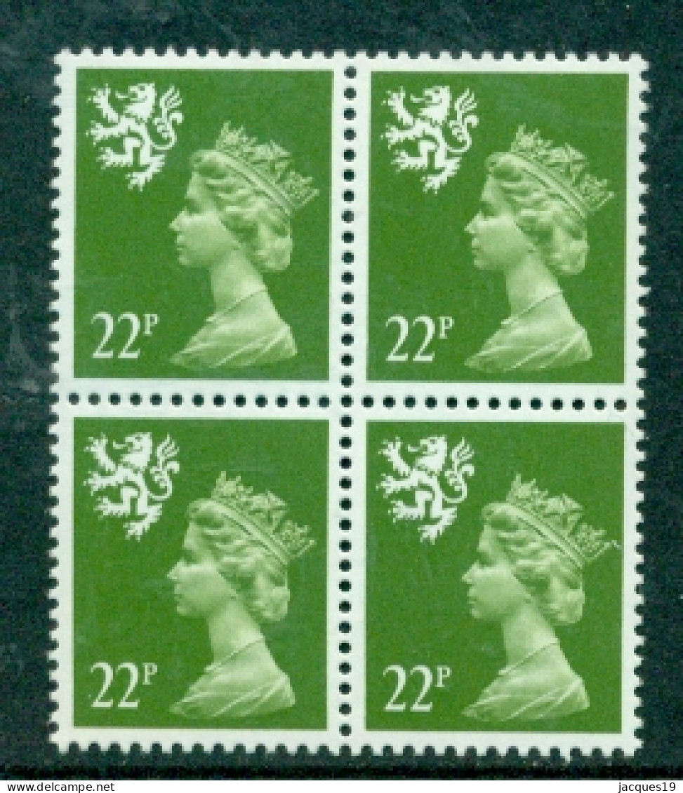 Great Britain Scotland 1984 Machin 22p Block Of 4 SG S48 MNH - Scotland