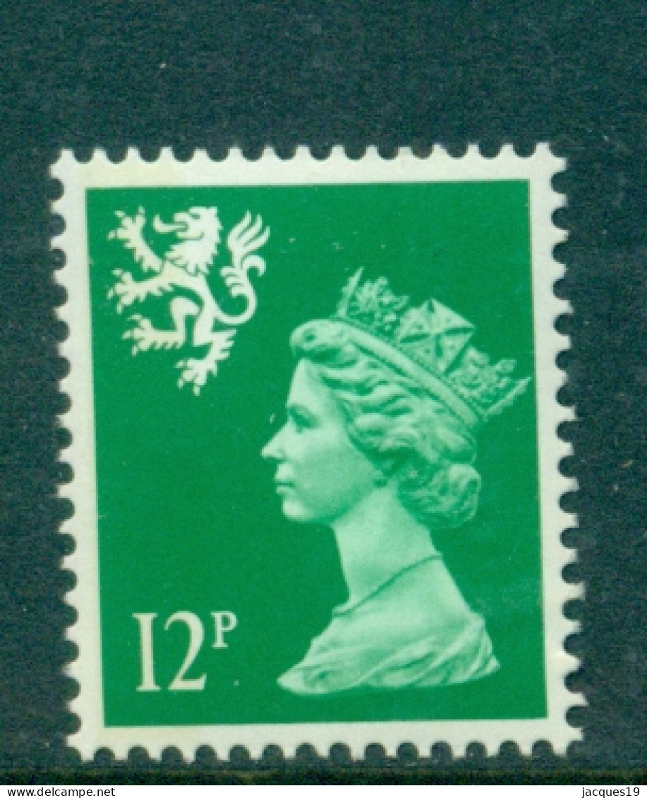 Great Britain Scotland 1986 Machin 12p Bright Emerald 1 Side Band Type II SG S52 MNH - Scotland