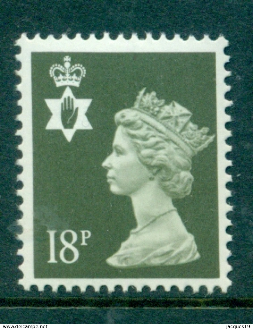 Great Britain Nortern Ireland 1987 Machin 18p Deep Olive-grey 1 Side Band SG NI46 MNH - Irlanda Del Norte