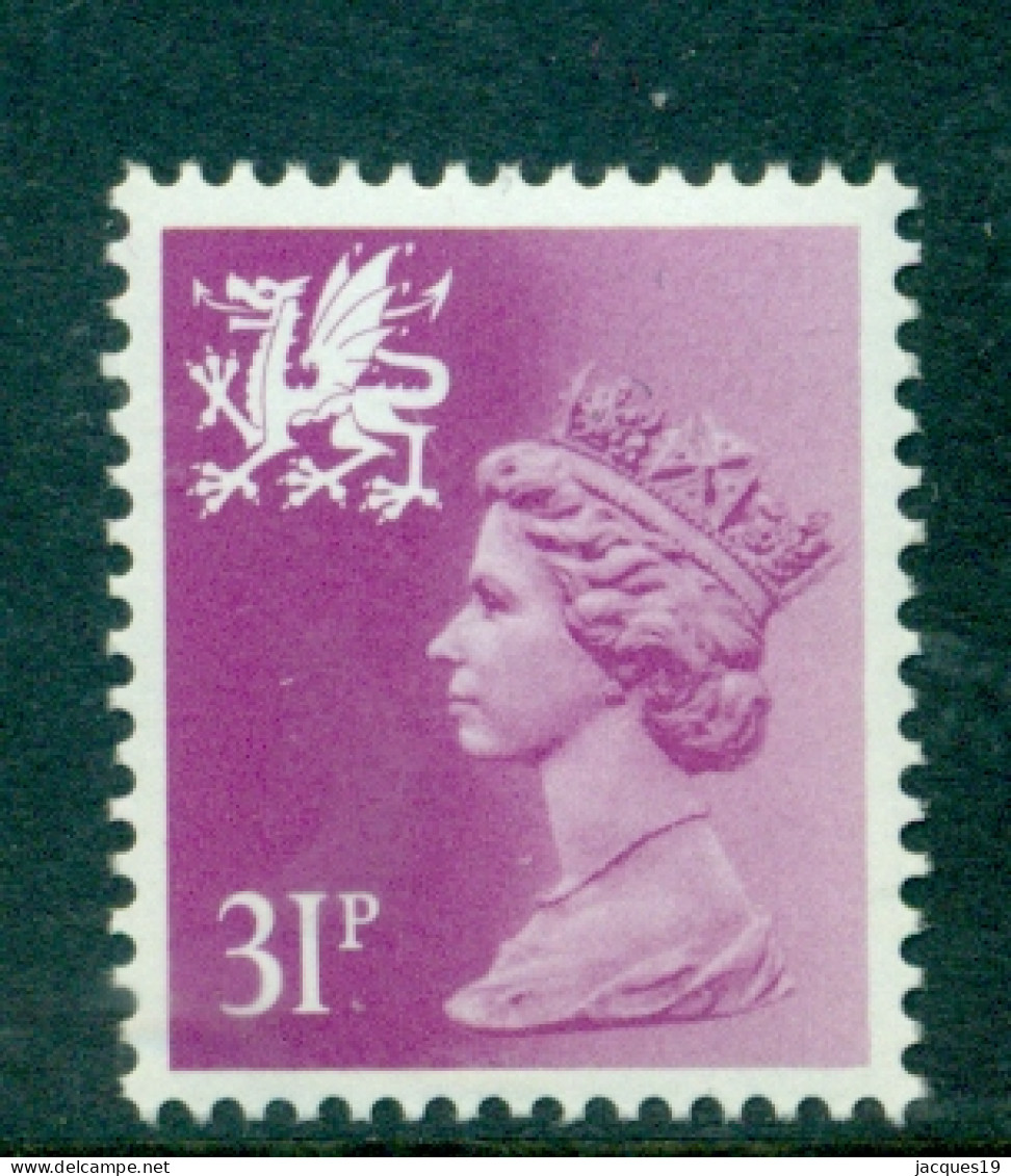 Great Britain Wales 1984 Machin 31p Purple Phosphorised Paper Type II SG W65 MNH - Wales