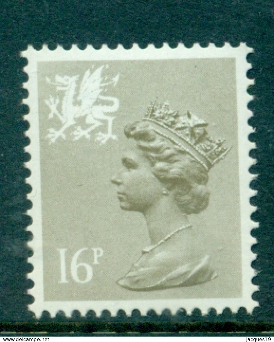 Great Britain Wales 1983 Machin 16p Drab Phosphorised Paper Type I SG W43 MNH - Gales