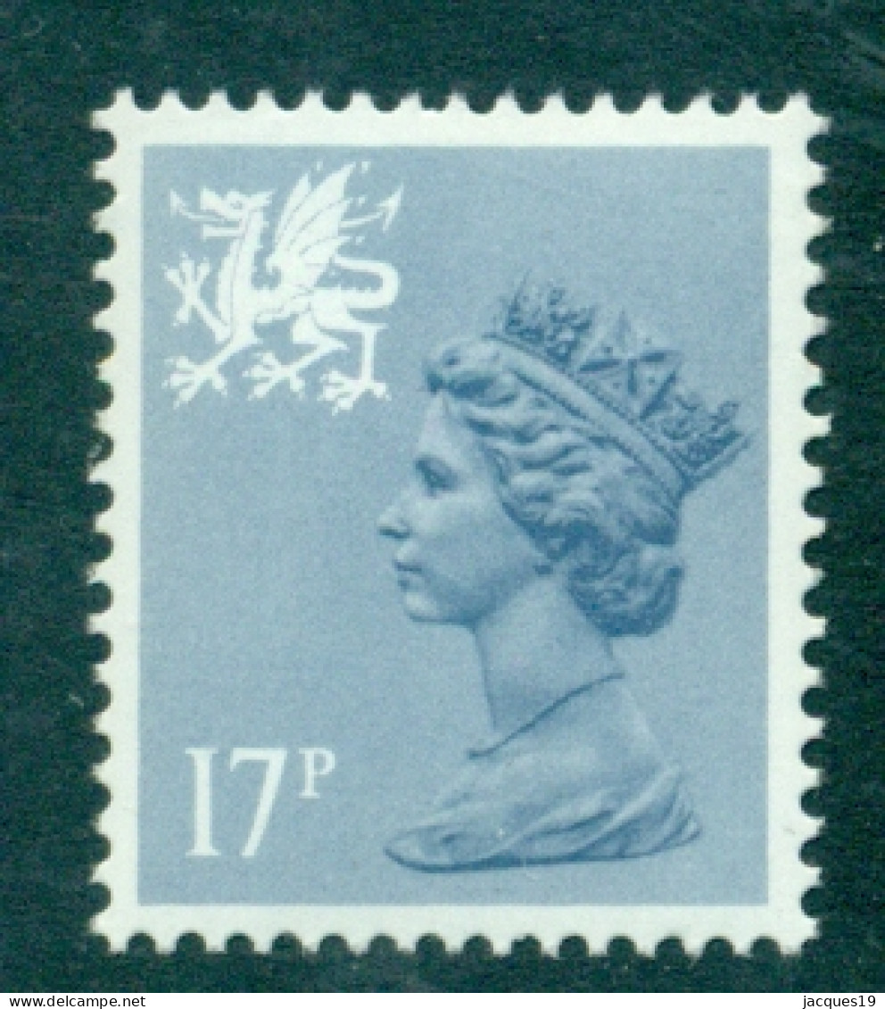 Great Britain Wales 1984 Machin 17p Gray Blue Phosphorised Paper Type I SG W44 MNH - Galles