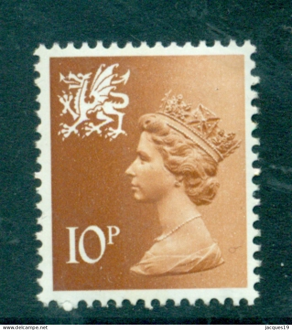 Great Britain Wales 1980 Machin 10p Orange-brown 1CB SG W20 MNH - Gales