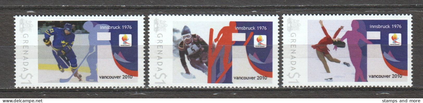 Grenada - Limited Edition Serie 12 MNH - WINTER OLYMPICS VANCOUVER 2010 - INNSBRUCK 1976 - Hiver 2010: Vancouver