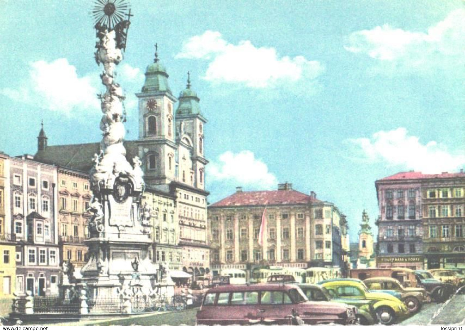 Austria:Linz, Main Square, Monument - Linz