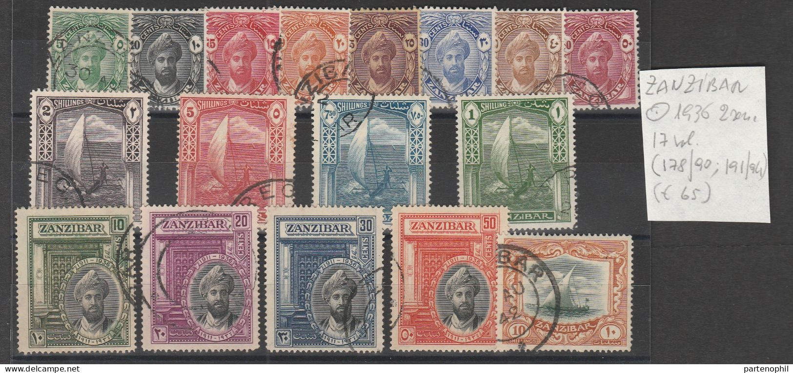 691 Zanzibar 1936-1961 - Lotto Di 4 Serie Nuove E Una Usata. - Zanzibar (...-1963)