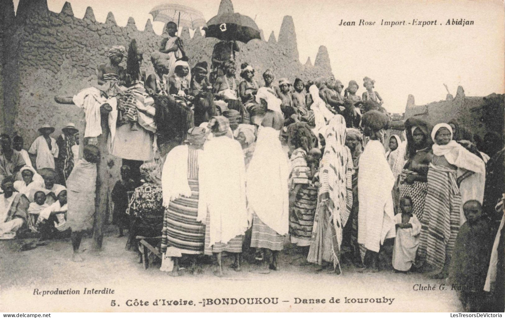 CÔTE D'IVOIRE - Bondoukou - Dans Le Kourouby - Animé - Carte Postale Ancienne - Ivoorkust