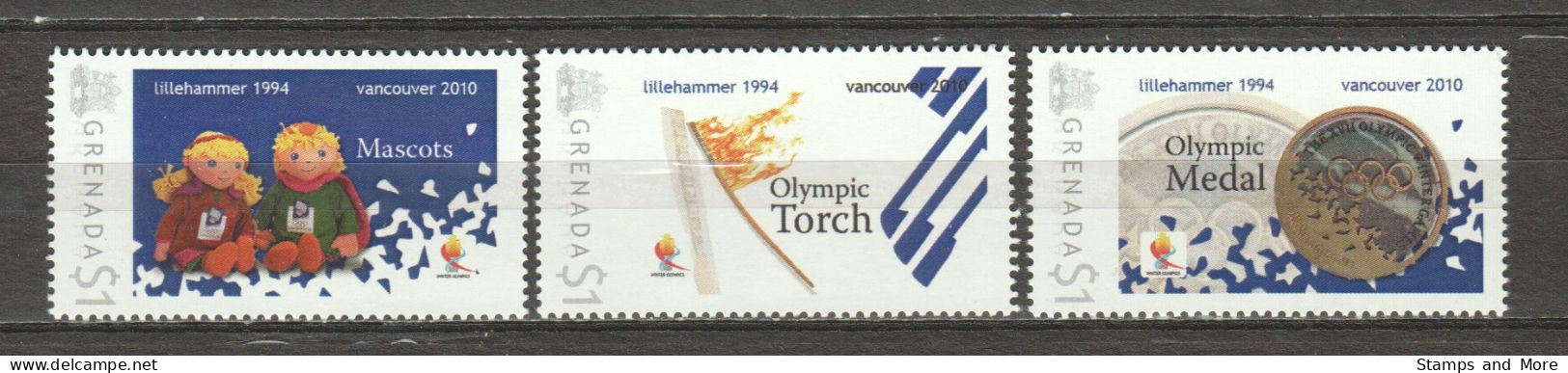 Grenada - Limited Edition Serie 17 MNH - WINTER OLYMPICS VANCOUVER 2010 - LILLEHAMMER 1994 - Winter 2010: Vancouver