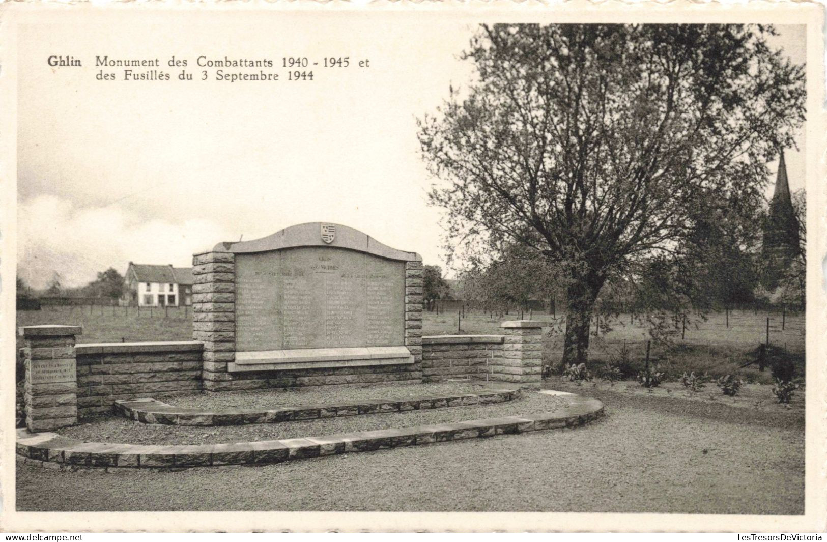 BELGIQUE - Ghlin - Monument Des Combattants - Carte Postale Ancienne - Otros & Sin Clasificación