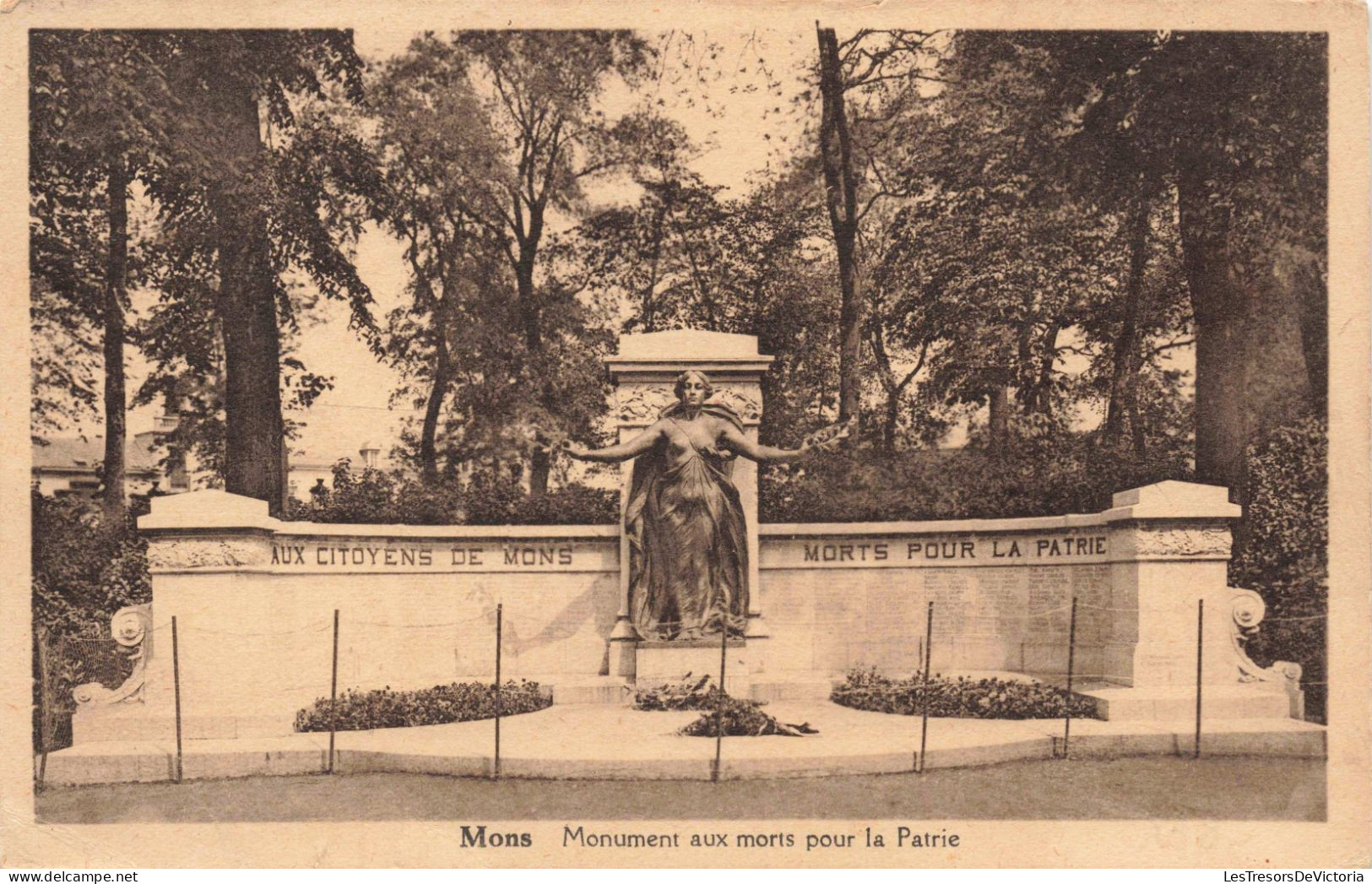 BELGIQUE -Mons - Monument Aux Morts Pour La Patrie - Carte Postale Ancienne - Mons