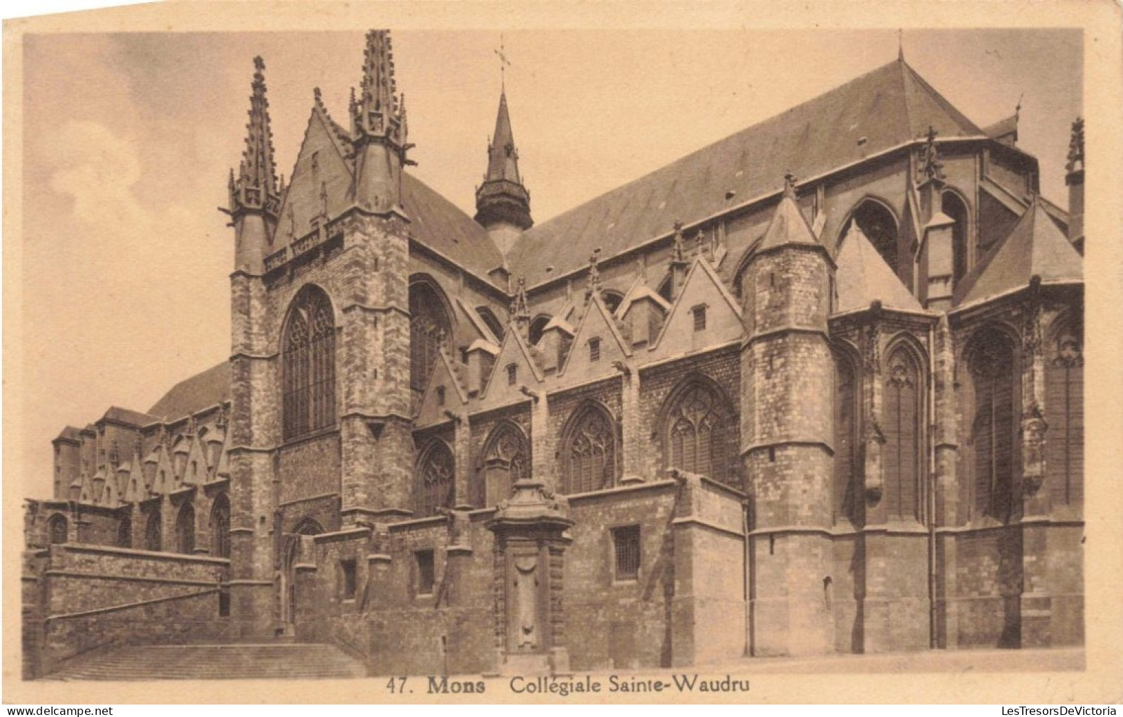 BELGIQUE - Mons - Collégiale Sainte Waudru - Carte Postale Ancienne - Mons