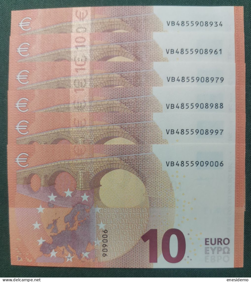 10 EURO SPAIN 2014 LAGARDE V012A1 VB SC FDS UNCIRCULATED  PERFECT - 10 Euro