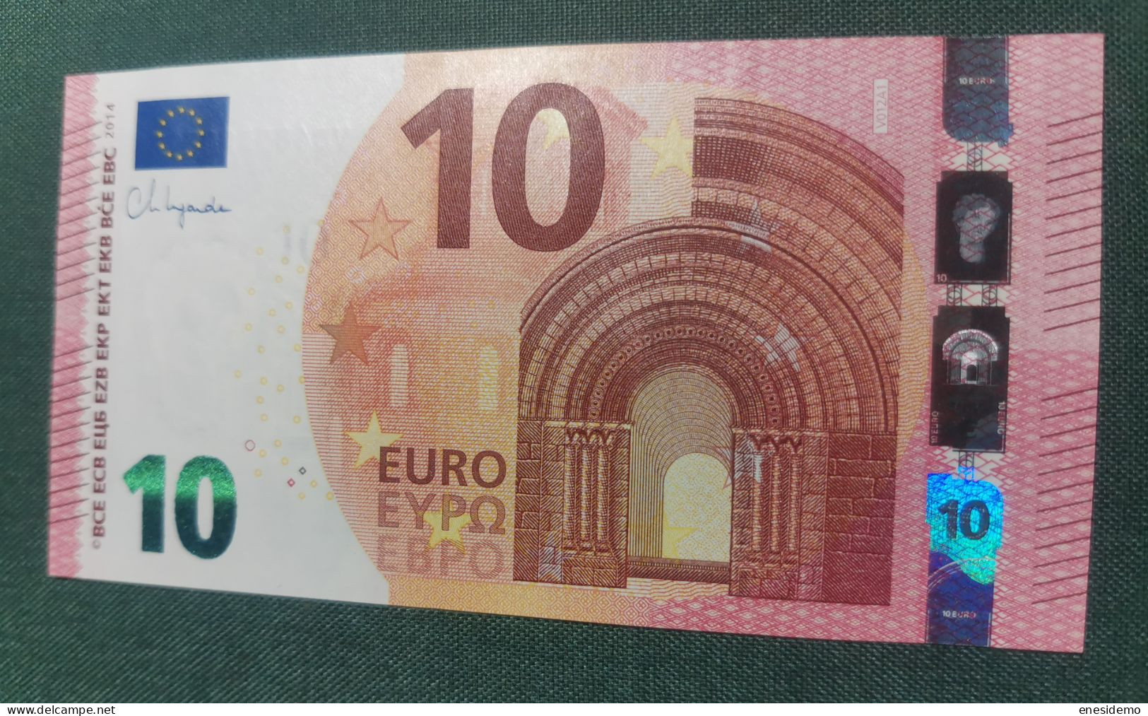 10 EURO SPAIN 2014 LAGARDE V012A1 VB SC FDS UNCIRCULATED  PERFECT - 10 Euro