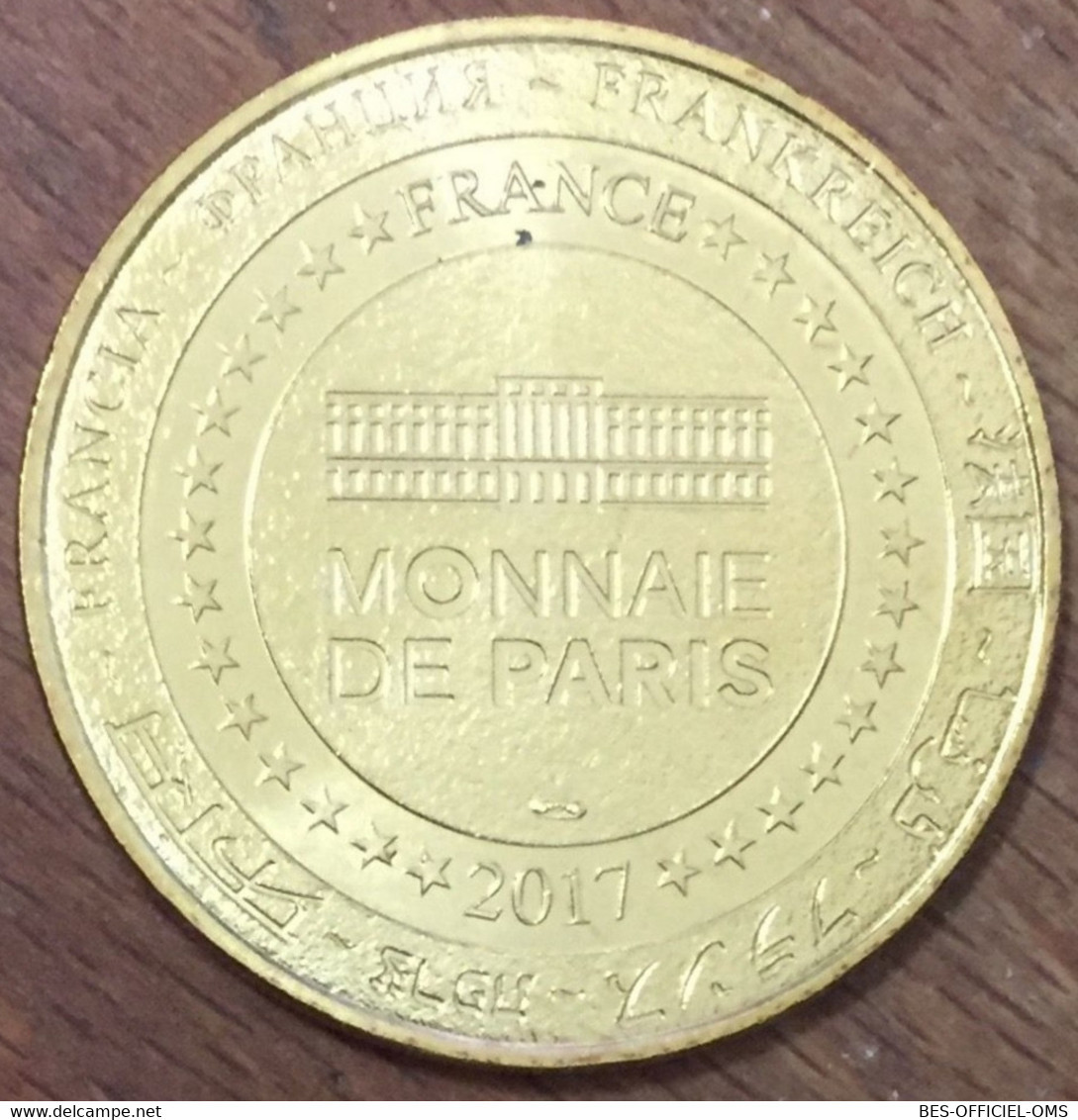 75007 PARIS TOUR EIFFEL MDP 2017 MÉDAILLE SOUVENIR MONNAIE DE PARIS JETON TOURISTIQUE MEDALS TOKENS COINS - 2017