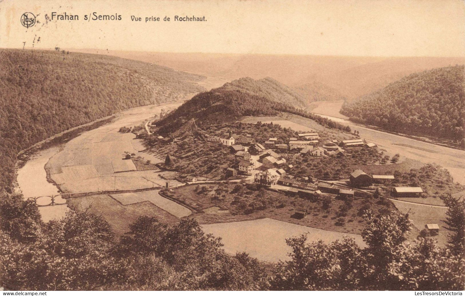 BELGIQUE - Bouillon - Frahan Sur Semois - Vue Prise De Rochehaut - Carte Postale Ancienne - Bouillon