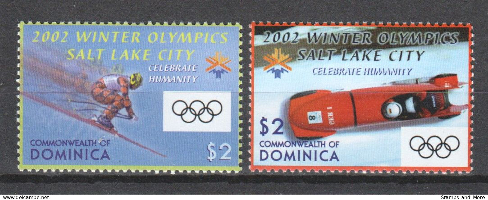 Dominica 2002 Mi 3301-3302 MNH WINTER OLYMPICS SALT LAKE CITY - Hiver 2002: Salt Lake City