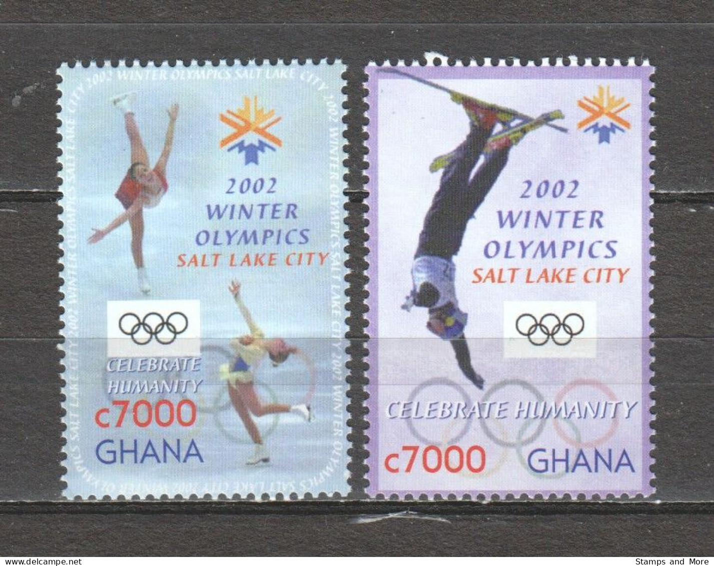 Ghana 2002 Mi 3467-3468 MNH WINTER OLYMPICS SALT LAKE CITY - Hiver 2002: Salt Lake City